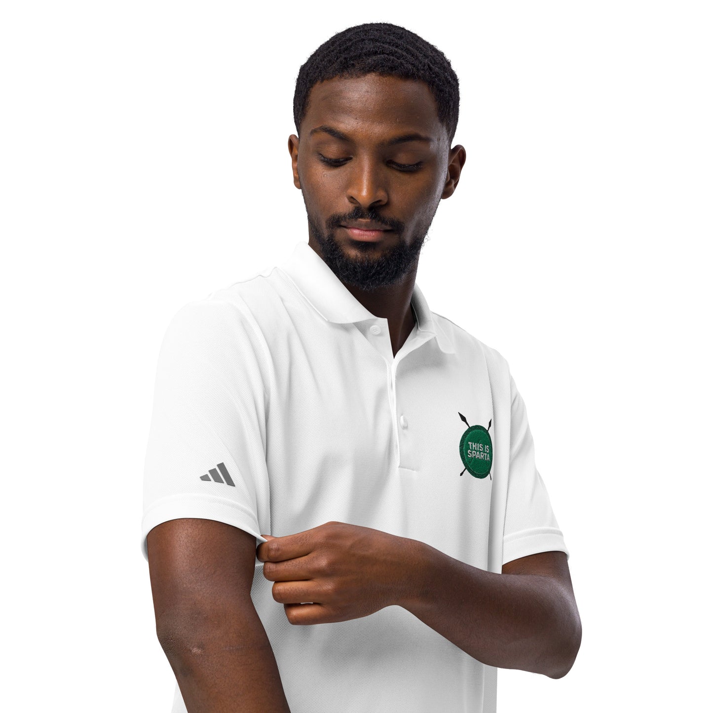 This Is Sparta MSU Adidas sport polo