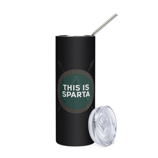 Stainless steel tumbler This Is Sparta logo