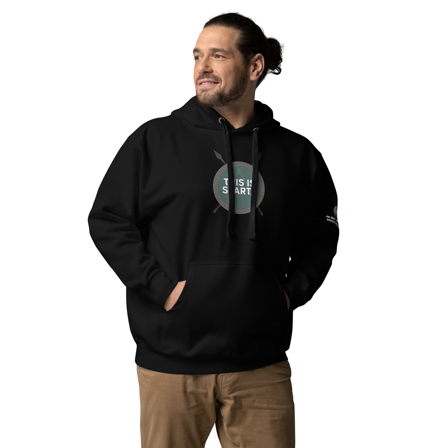 THIS IS SPARTA Hoodie Black Logo on chest & left sleeve