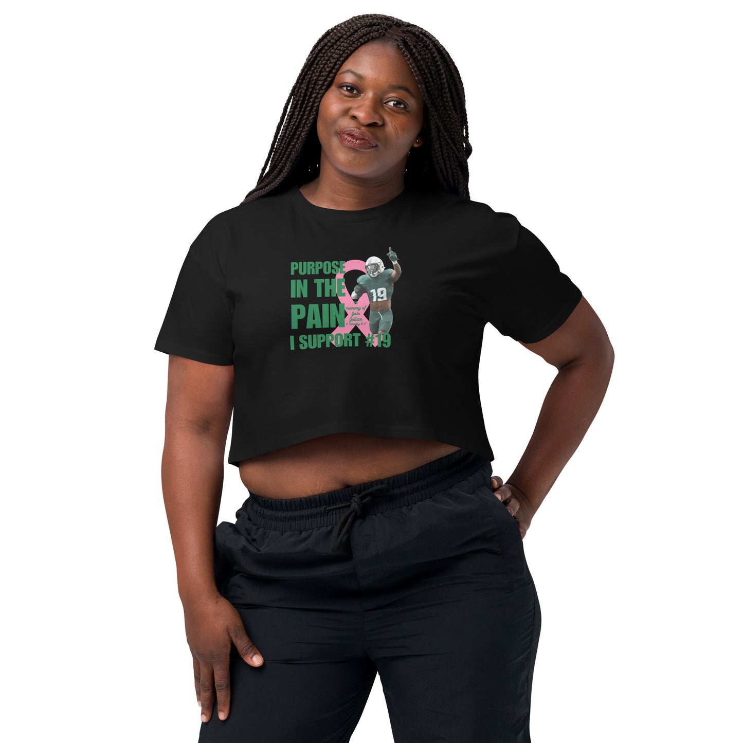 Purpose In The Pain #19 Women’s crop top