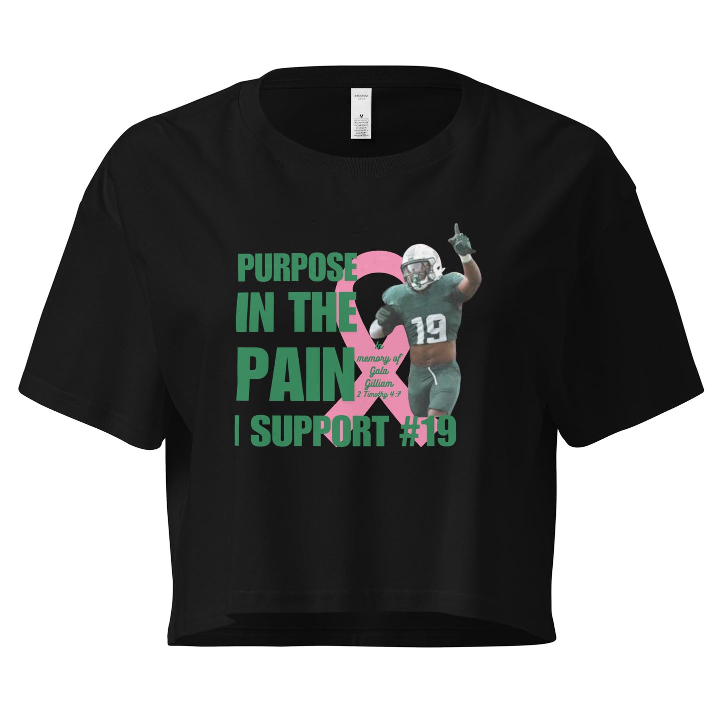 Purpose In The Pain #19 Women’s crop top