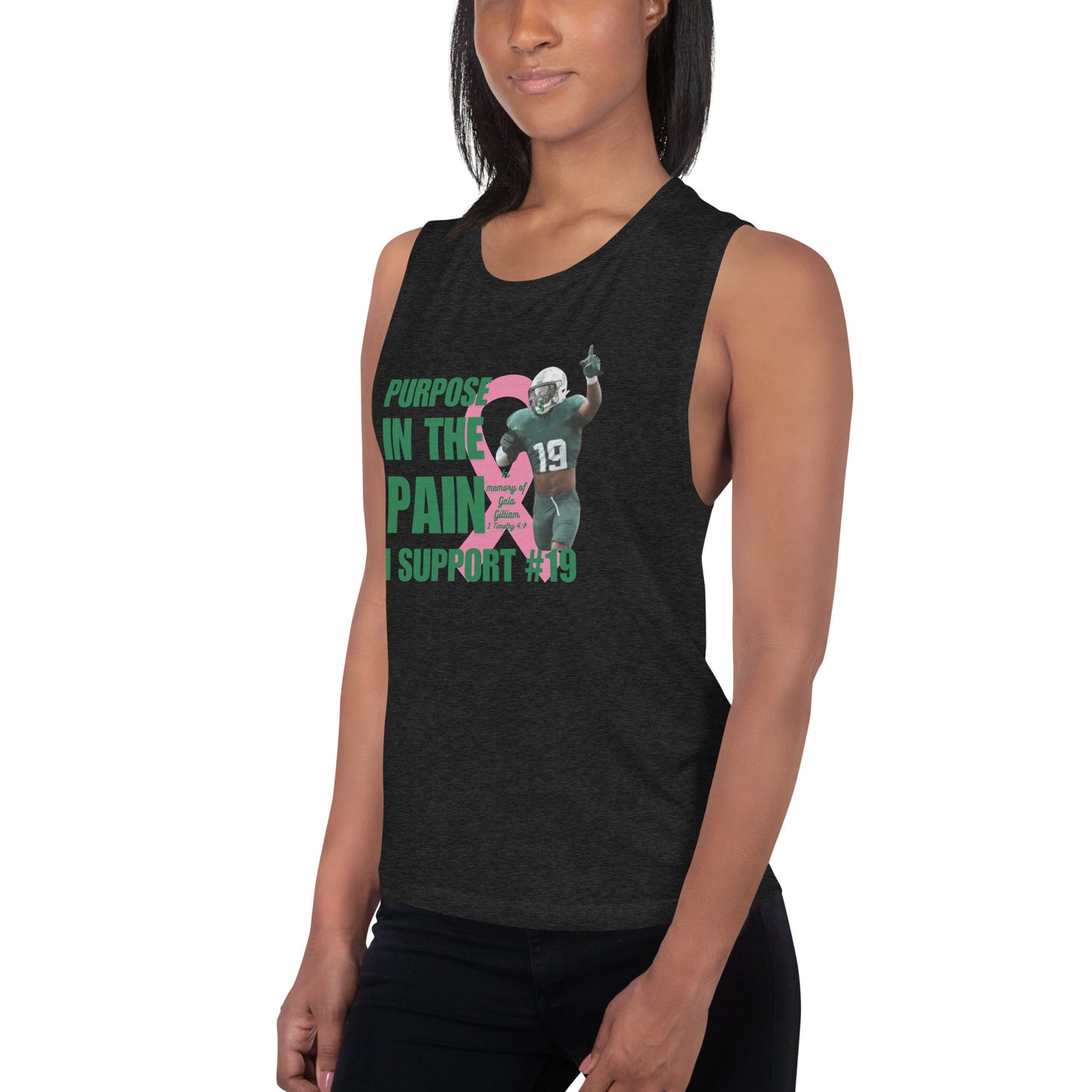 Purpose In The Pain #19 Ladies’ Muscle Tank